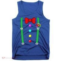 Clown Costume Funny Circus Halloween Costumes Tank Top thumb 0