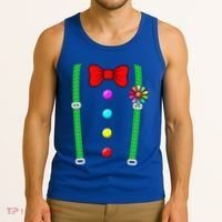 Clown Costume Funny Circus Halloween Costumes Tank Top thumb 3