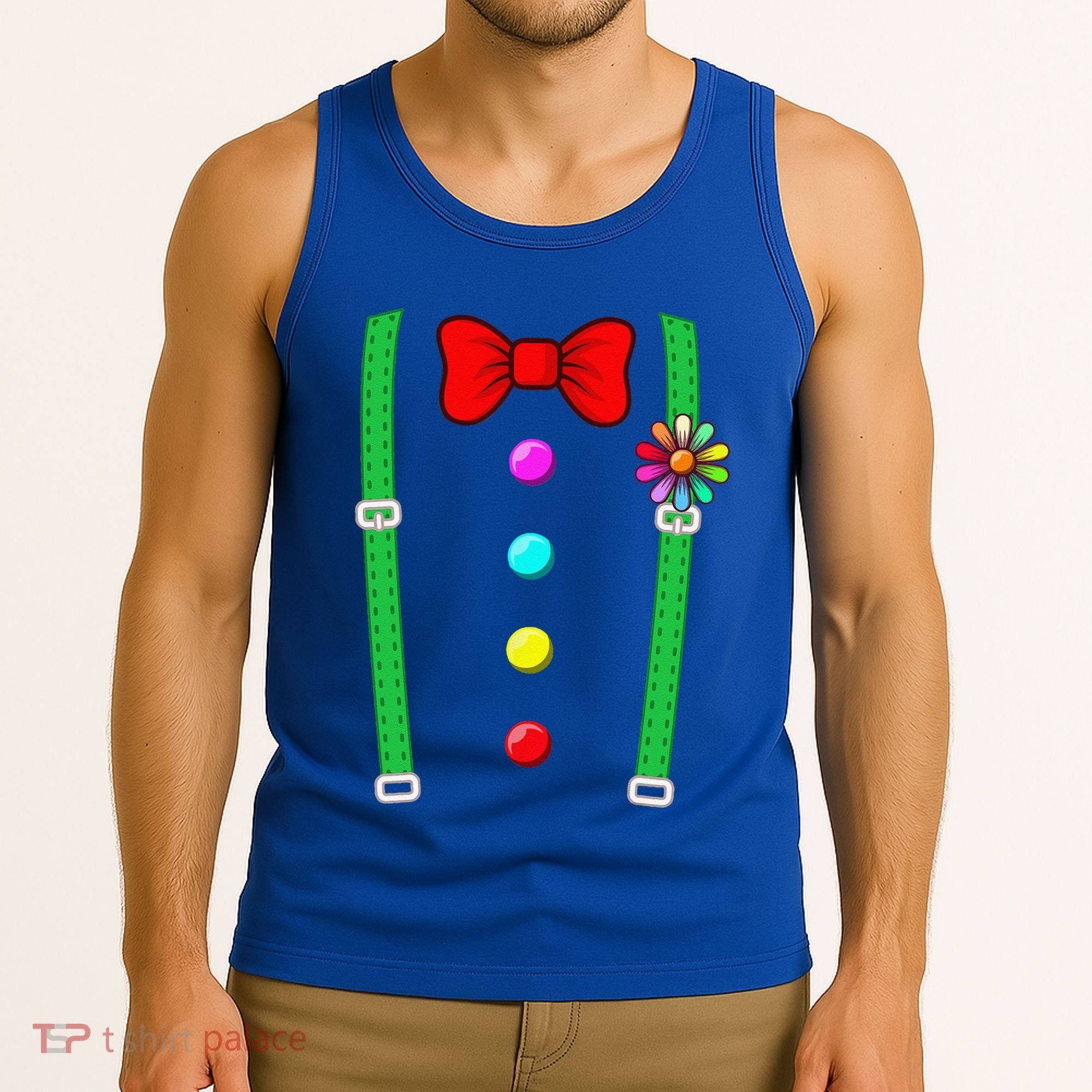 Clown Costume Funny Circus Halloween Costumes Tank Top