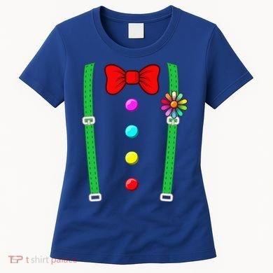 Clown Costume Funny Circus Halloween Costumes Women's T-Shirt