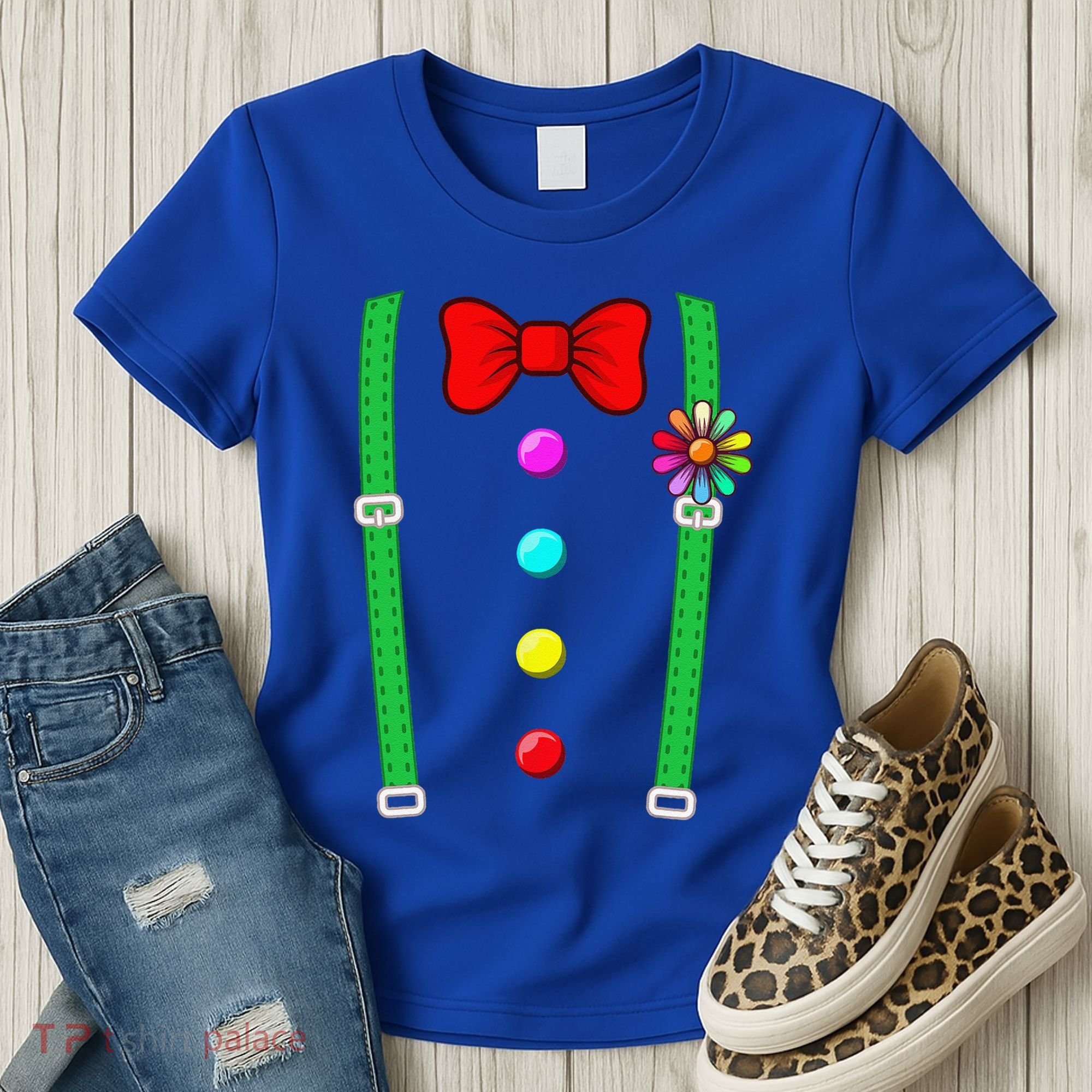 Clown Costume Funny Circus Halloween Costumes Women's T-Shirt