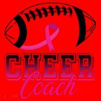 Cheer Coach Football Breast Cancer Awareness Santa Hat thumb 1