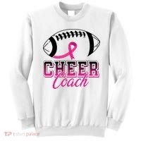 Cheer Coach Football Breast Cancer Awareness Sweatshirt thumb 0