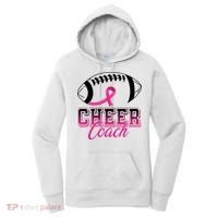 Cheer Coach Football Breast Cancer Awareness Women's Hoodie thumb 0