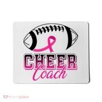 Cheer Coach Football Breast Cancer Awareness Mousepad thumb 0