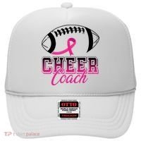 Cheer Coach Football Breast Cancer Awareness Hat thumb 0