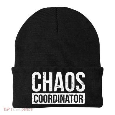 Chaos Coordinator Funny Sarcastic Humor Chaos Coordinator Beanie
