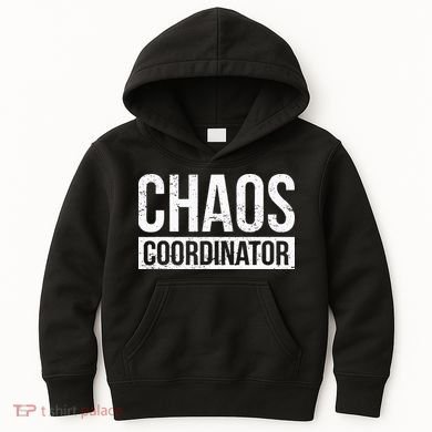Chaos Coordinator Funny Sarcastic Humor Chaos Coordinator Kids Hoodie