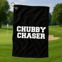 Chubby Chaser Funny Fraternity College Frat Party Greek Golf Towel thumb 1