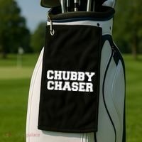 Chubby Chaser Funny Fraternity College Frat Party Greek Golf Towel thumb 2