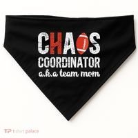 Chaos Coordinator Football Team Mom Football Team Mama USA-Made Doggie Bandana thumb 0