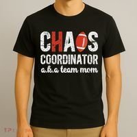 Chaos Coordinator Football Team Mom Football Team Mama T-Shirt thumb 3