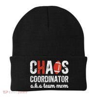 Chaos Coordinator Football Team Mom Football Team Mama Beanie thumb 0