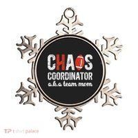Chaos Coordinator Football Team Mom Football Team Mama Ornament thumb 0