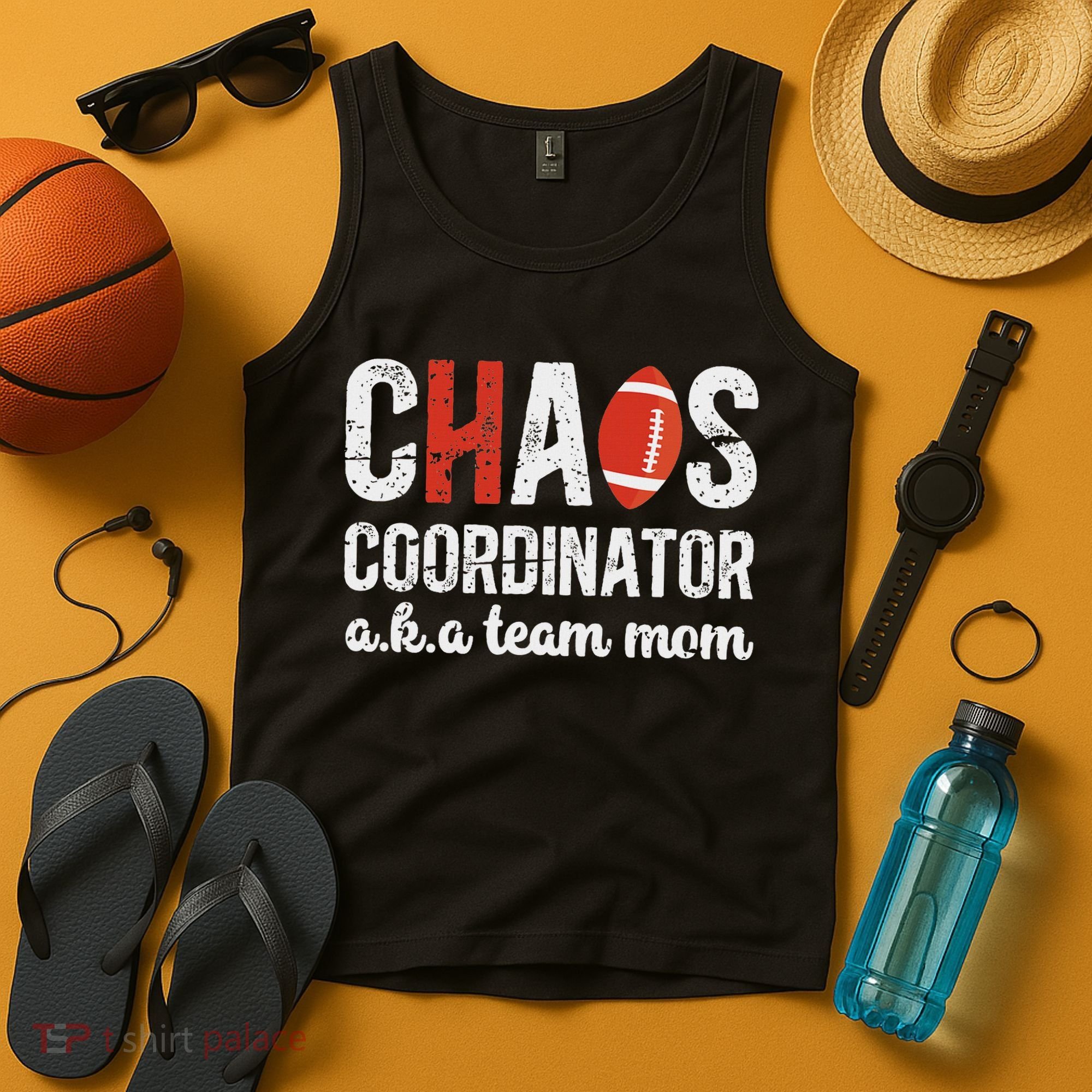 Chaos Coordinator Football Team Mom Football Team Mama Tank Top