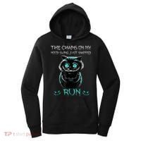 Creepy Cat Funny The Chains On My Mood Swing Just Snapped Women's Hoodie thumb 0