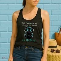 Creepy Cat Funny The Chains On My Mood Swing Just Snapped Women's Tank Top thumb 2