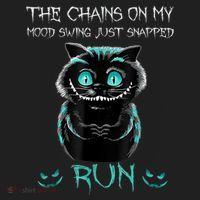 Creepy Cat Funny The Chains On My Mood Swing Just Snapped Golf Towel thumb 3