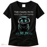 Creepy Cat Funny The Chains On My Mood Swing Just Snapped Women's T-Shirt thumb 0