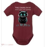 Creepy Cat Funny The Chains On My Mood Swing Just Snapped Baby Bodysuit thumb 0