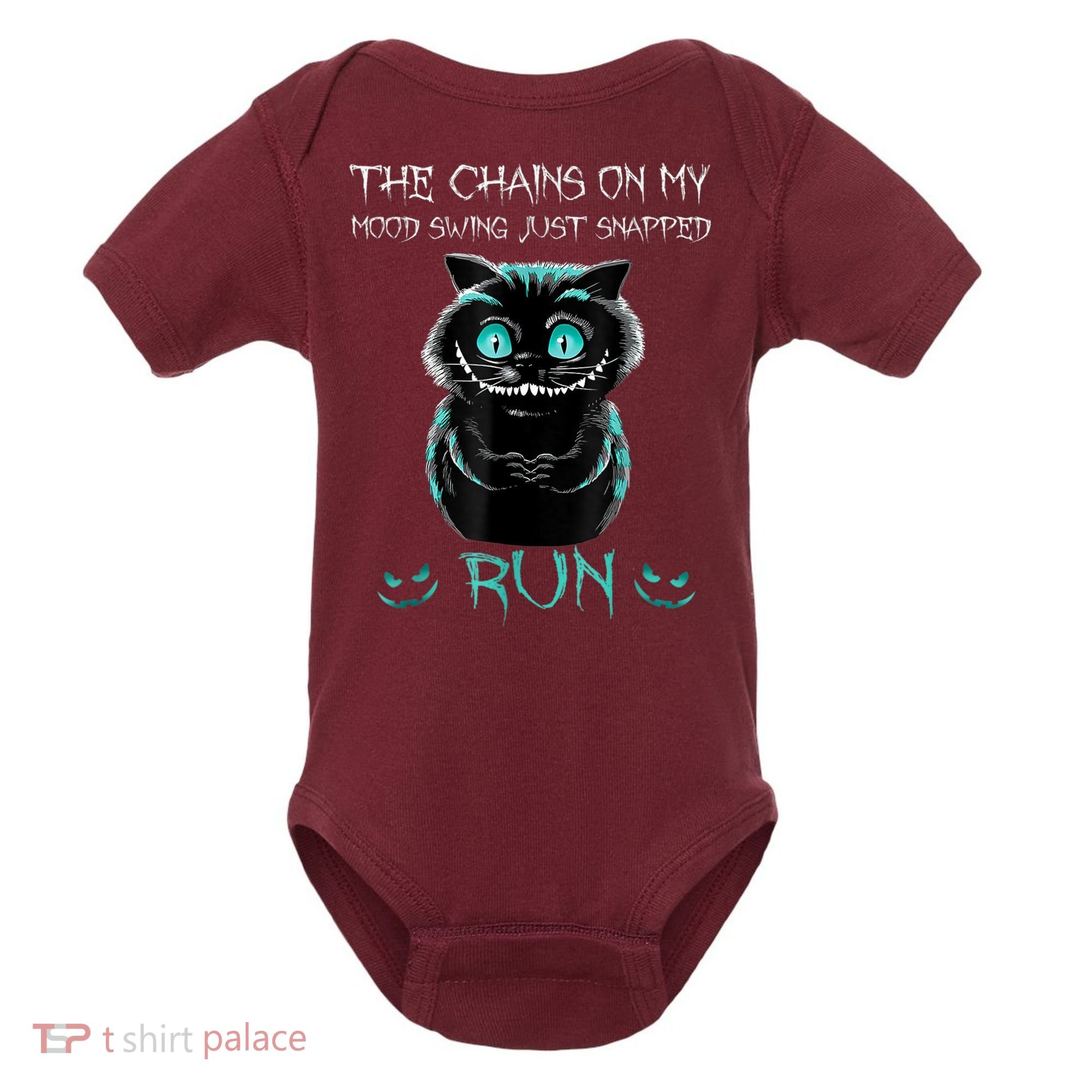Creepy Cat Funny The Chains On My Mood Swing Just Snapped Baby Bodysuit