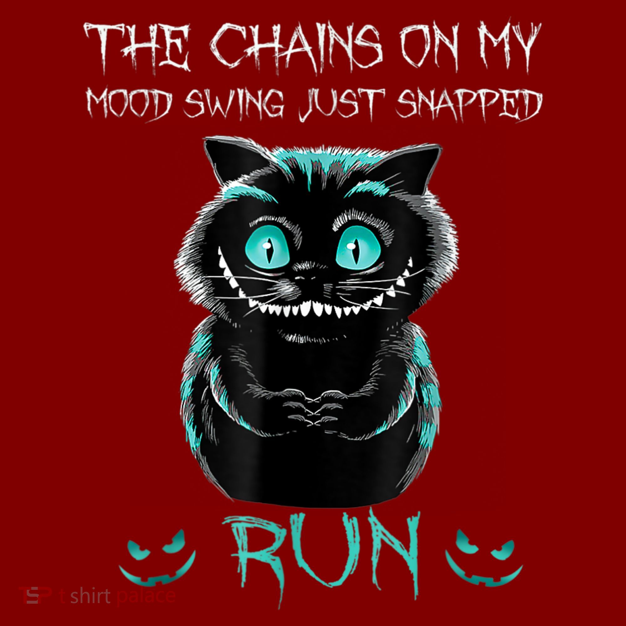 Creepy Cat Funny The Chains On My Mood Swing Just Snapped Baby Bodysuit