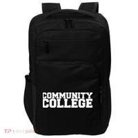 Community College Funny Fraternity College Rush Party Greek Impact Tech Backpack thumb 0