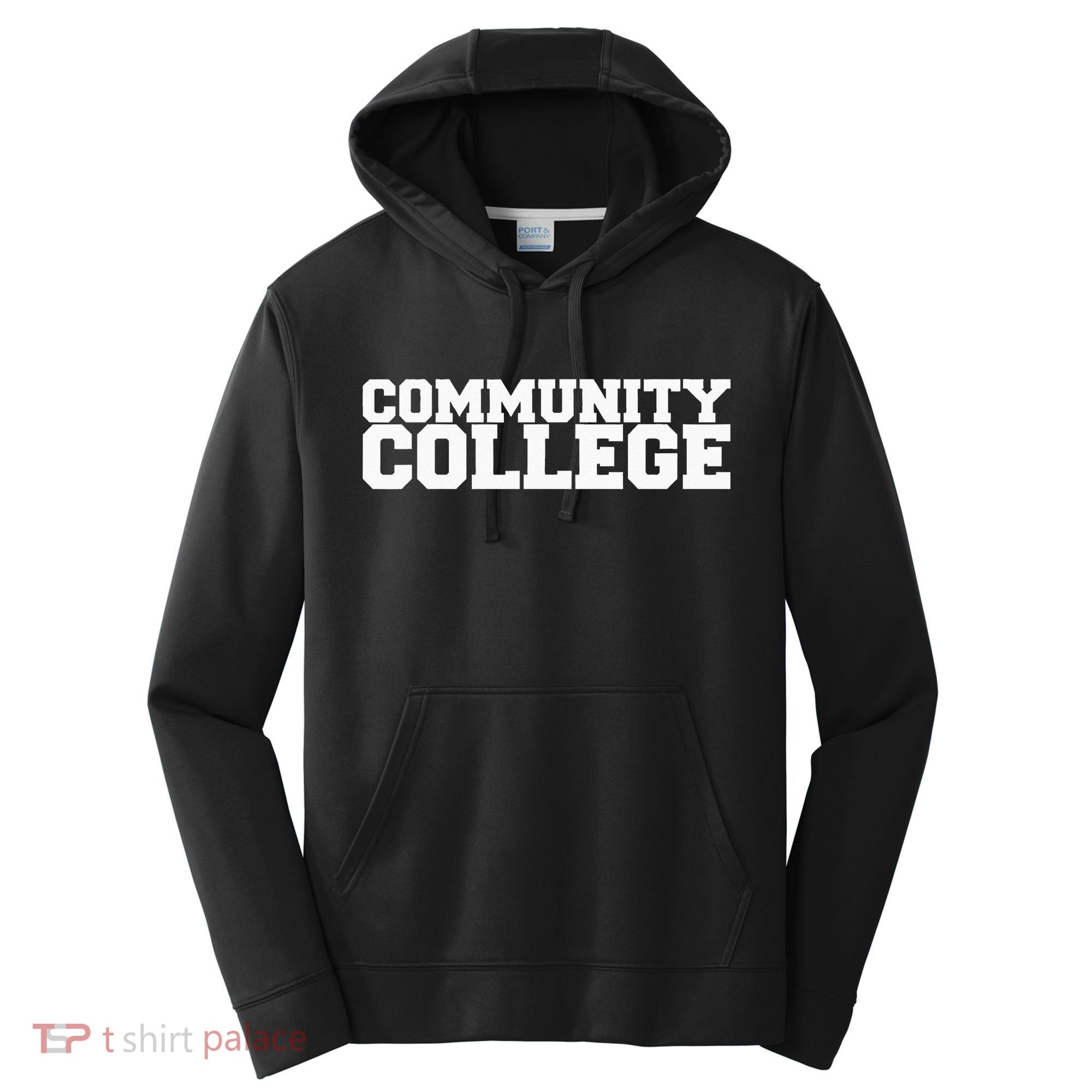 Community College Funny Fraternity College Rush Party Greek Performance Fleece Hoodie
