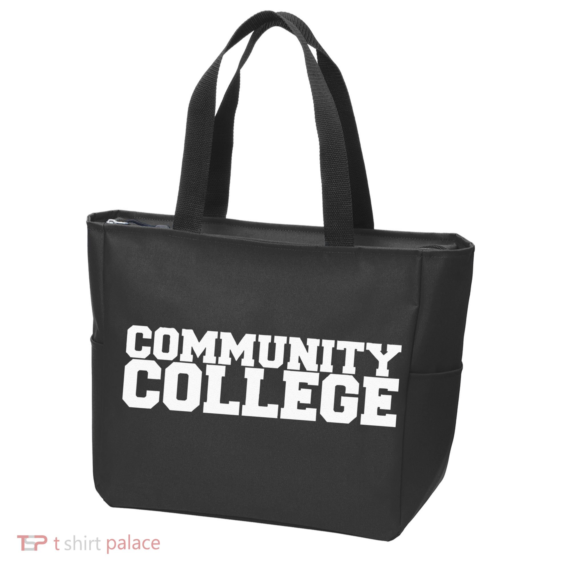 Community College Funny Fraternity College Rush Party Greek Tote Bag