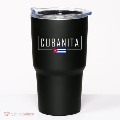 Cubanita Cuban Flag Logo Tumbler