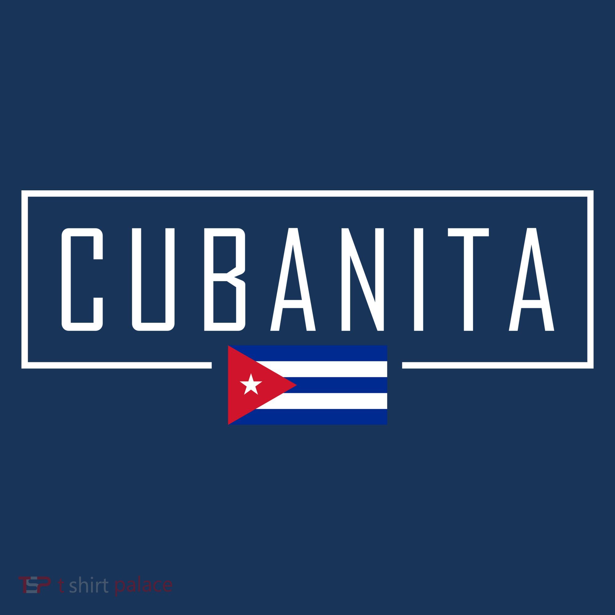 Cubanita Cuban Flag Logo Long Sleeve Shirt