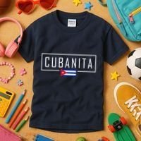 Cubanita Cuban Flag Logo Kids T-Shirt thumb 3