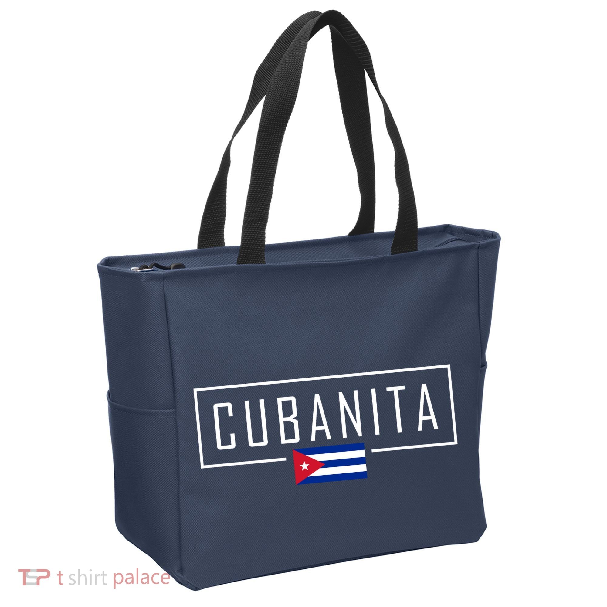 Cubanita Cuban Flag Logo Tote Bag