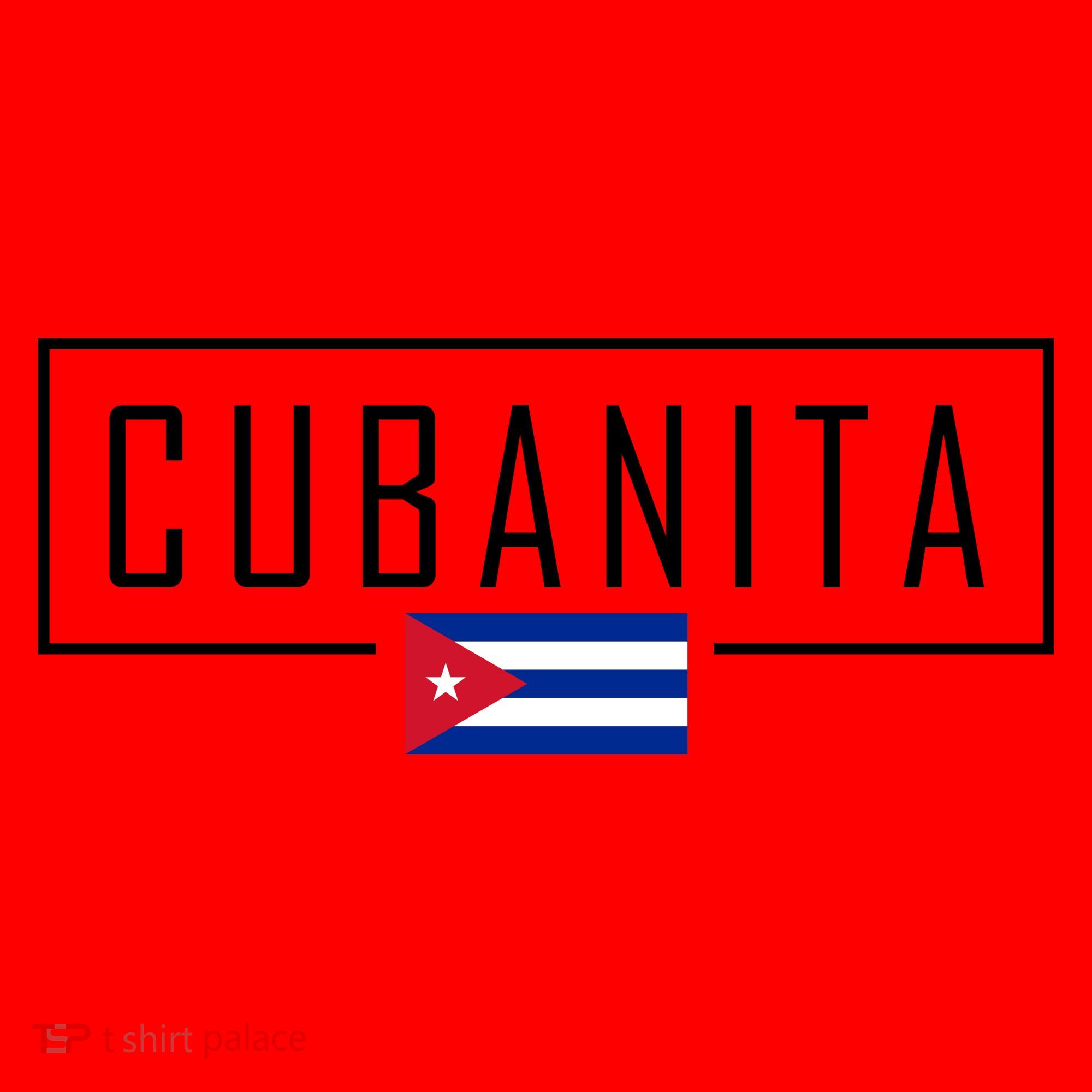 Cubanita Cuban Flag Logo Santa Hat