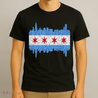 Chicago City Flag Vintage T-Shirt thumb 3