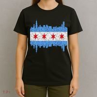 Chicago City Flag Vintage T-Shirt thumb 4
