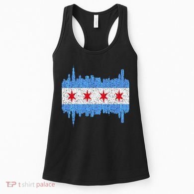 Chicago City Flag Vintage Women's Tank Top
