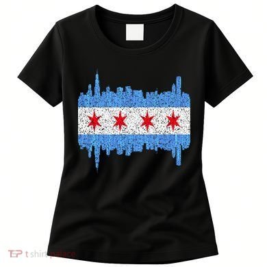 Chicago City Flag Vintage Women's T-Shirt