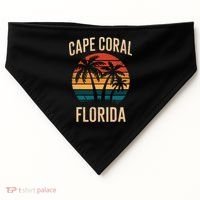 Cape Coral Florida Vacation Souvenirs  USA-Made Doggie Bandana thumb 0