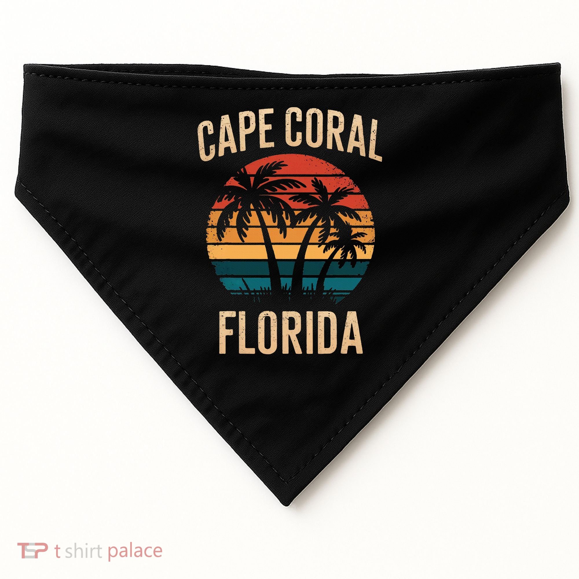 Cape Coral Florida Vacation Souvenirs  USA-Made Doggie Bandana