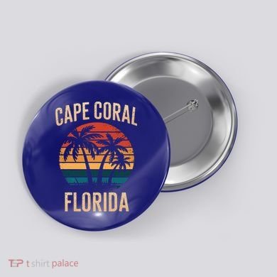 Cape Coral Florida Vacation Souvenirs  Button