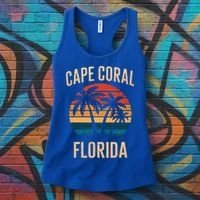 Cape Coral Florida Vacation Souvenirs  Women's Tank Top thumb 3