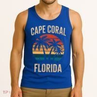 Cape Coral Florida Vacation Souvenirs  Tank Top thumb 3