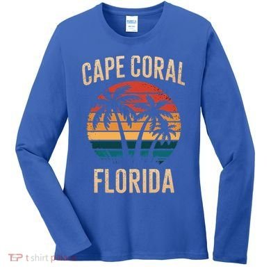 Cape Coral Florida Vacation Souvenirs  Women's Long Sleeve Shirt