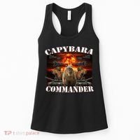 Capybara Commander Funny Capybara Warrior Women's Tank Top thumb 0
