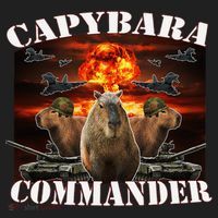 Capybara Commander Funny Capybara Warrior Hat thumb 2