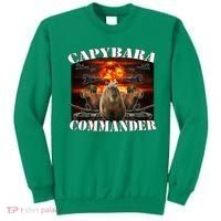 Capybara Commander Funny Capybara Warrior Sweatshirt thumb 0
