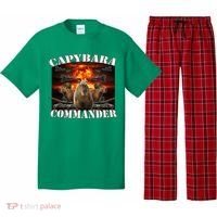 Capybara Commander Funny Capybara Warrior Pajama Set thumb 0
