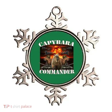 Capybara Commander Funny Capybara Warrior Ornament