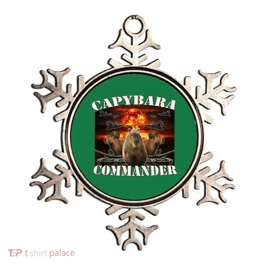 Capybara Commander Funny Capybara Warrior Ornament